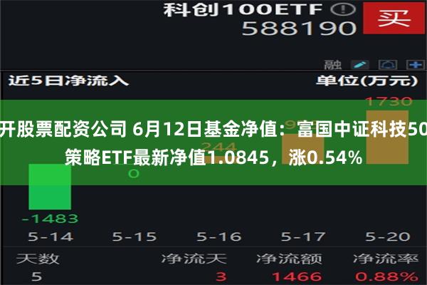 开股票配资公司 6月12日基金净值：富国中证科技50策略ETF最新净值1.0845，涨0.54%