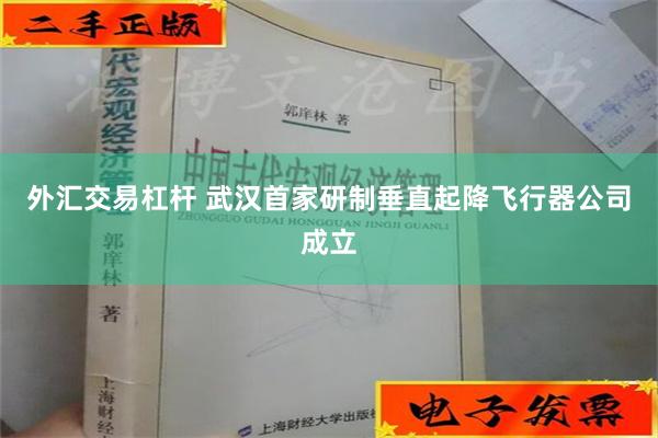 外汇交易杠杆 武汉首家研制垂直起降飞行器公司成立