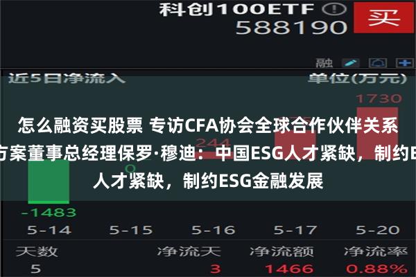 怎么融资买股票 专访CFA协会全球合作伙伴关系及客户解决方案董事总经理保罗·穆迪：中国ESG人才紧缺，制约ESG金融发展