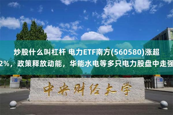 炒股什么叫杠杆 电力ETF南方(560580)涨超2%，政策释放动能，华能水电等多只电力股盘中走强