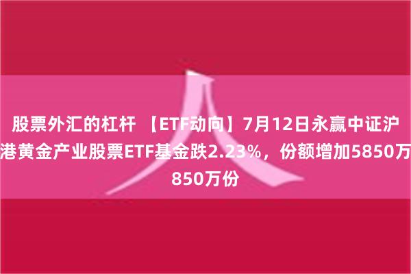 股票外汇的杠杆 【ETF动向】7月12日永赢中证沪深港黄金产业股票ETF基金跌2.23%，份额增加5850万份