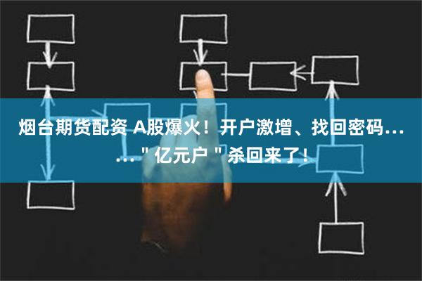 烟台期货配资 A股爆火！开户激增、找回密码……＂亿元户＂杀回来了！