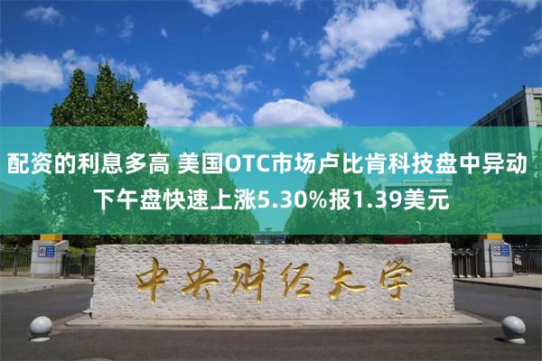 配资的利息多高 美国OTC市场卢比肯科技盘中异动 下午盘快速上涨5.30%报1.39美元