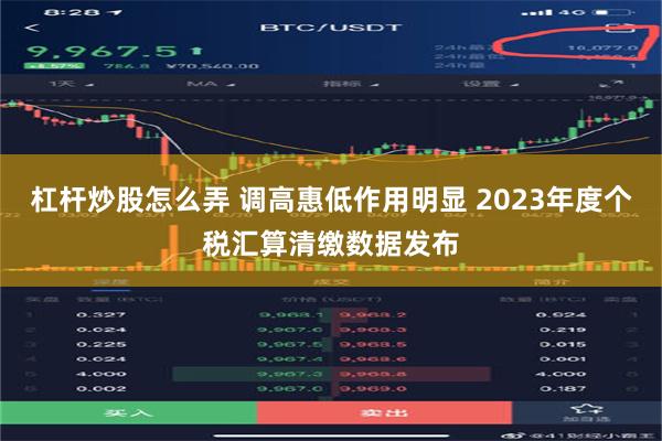 杠杆炒股怎么弄 调高惠低作用明显 2023年度个税汇算清缴数据发布