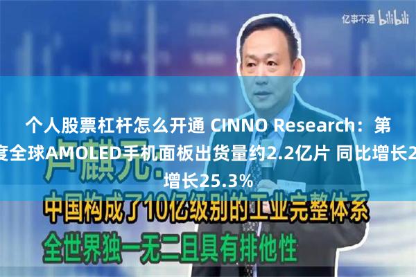 个人股票杠杆怎么开通 CINNO Research：第三季度全球AMOLED手机面板出货量约2.2亿片 同比增长25.3%