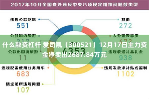 什么融资杠杆 爱司凯（300521）12月17日主力资金净卖出2687.84万元