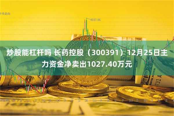 炒股能杠杆吗 长药控股（300391）12月25日主力资金净卖出1027.40万元