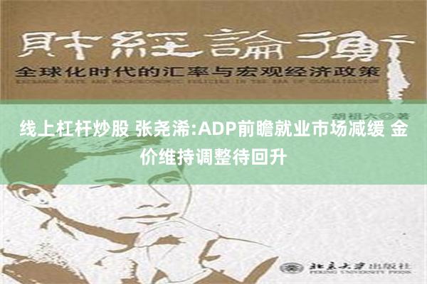 线上杠杆炒股 张尧浠:ADP前瞻就业市场减缓 金价维持调整待回升