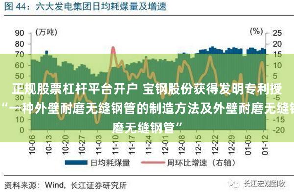 正规股票杠杆平台开户 宝钢股份获得发明专利授权：“一种外壁耐磨无缝钢管的制造方法及外壁耐磨无缝钢管”