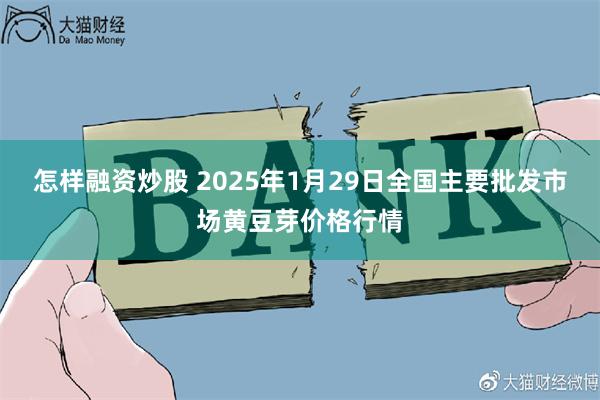 怎样融资炒股 2025年1月29日全国主要批发市场黄豆芽价格行情